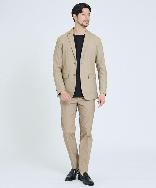 ABAHOUSE GRAY（アバハウスグレイ）の「【セットアップ対応】COOL DRY TOUCH イージースラックス /接触冷感 /吸水速乾 /UVカット（スラックス・メンズ・ベージュ/グレー/ブラック/ネイビー/ブルー・44/46/48/50）」の18枚目の写真