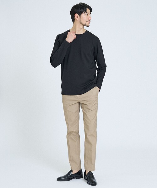 ABAHOUSE GRAY（アバハウスグレイ）の「【セットアップ対応】COOL DRY TOUCH イージースラックス /接触冷感 /吸水速乾 /UVカット（スラックス・メンズ・ベージュ/グレー/ブラック/ネイビー/ブルー・44/46/48/50）」の19枚目の写真