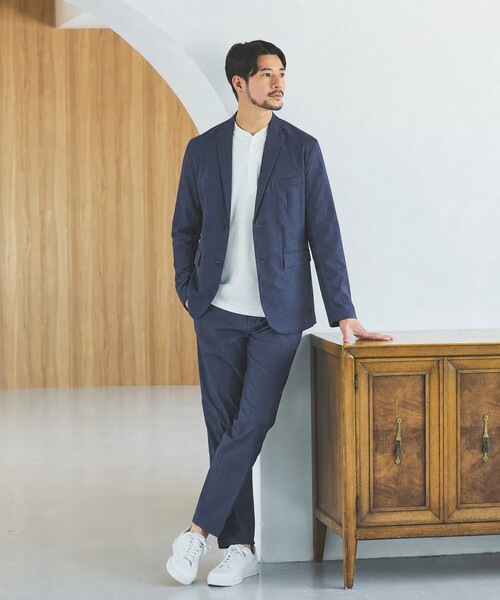 ABAHOUSE GRAY（アバハウスグレイ）の「【セットアップ対応】COOL DRY TOUCH イージースラックス /接触冷感 /吸水速乾 /UVカット（スラックス・メンズ・ベージュ/グレー/ブラック/ネイビー/ブルー・44/46/48/50）」の22枚目の写真