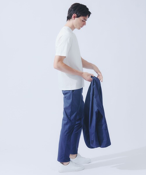 ABAHOUSE GRAY（アバハウスグレイ）の「【セットアップ対応】COOL DRY TOUCH イージースラックス /接触冷感 /吸水速乾 /UVカット（スラックス・メンズ・ベージュ/グレー/ブラック/ネイビー/ブルー・44/46/48/50）」の13枚目の写真