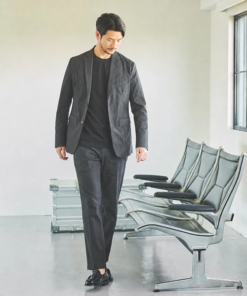 ABAHOUSE GRAY（アバハウスグレイ）の「【セットアップ対応】COOL DRY TOUCH イージースラックス /接触冷感 /吸水速乾 /UVカット（スラックス・メンズ・ベージュ/グレー/ブラック/ネイビー/ブルー・44/46/48/50）」の8枚目の写真