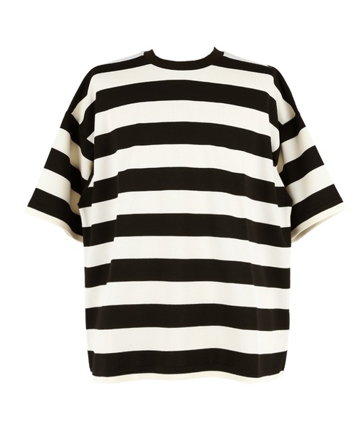 coca(coca)(コカ)の「鹿の子ボーダーTシャツ(Tシャツ/カットソー・メンズ・ブラック/グレー・L/XL/M)」の18枚目の写真