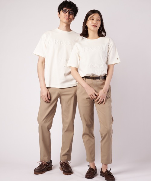 Arnold Palmer(アーノルドパーマー)の「AIR FLEX シェア エンボスロゴ Tシャツ(Tシャツ/カットソー・レディース・ダークネイビー/サーモンピンク/オフホワイト・L/M/S/XS/LL)」の5枚目の写真