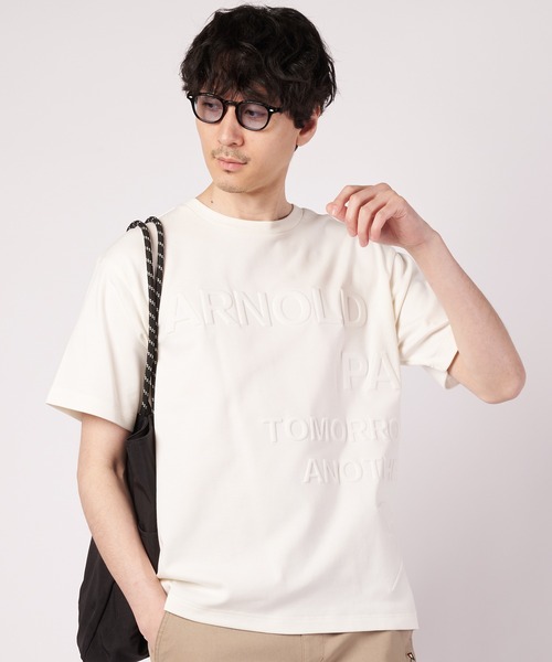 Arnold Palmer(アーノルドパーマー)の「AIR FLEX シェア エンボスロゴ Tシャツ(Tシャツ/カットソー・レディース・ダークネイビー/サーモンピンク/オフホワイト・L/M/S/XS/LL)」の8枚目の写真