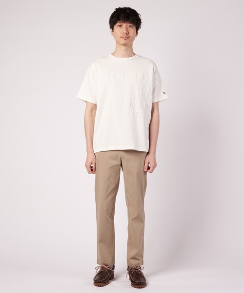 Arnold Palmer(アーノルドパーマー)の「AIR FLEX シェア エンボスロゴ Tシャツ(Tシャツ/カットソー・レディース・ダークネイビー/サーモンピンク/オフホワイト・L/M/S/XS/LL)」の9枚目の写真