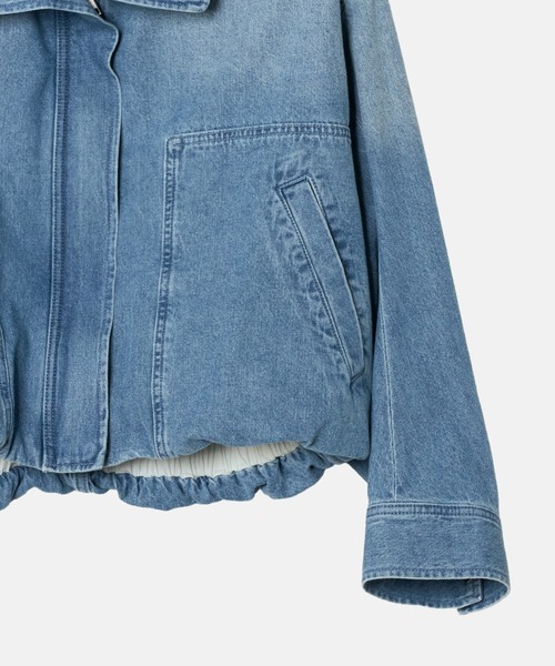 LE CIEL BLEU（ルシェルブルー）の「ウォッシュデニムブルゾン / Washed Denim Blouson（デニムジャケット・レディース・インディゴブルー・36）」の11枚目の写真