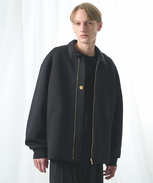 CULLNI（クルニ）の「【CULLNI/クルニ】別注 DB BLOUSON（ブルゾン・メンズ・グレー/モカ/ブラック・1/2）」の2枚目の写真