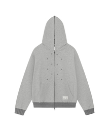 TCM dot hooded zip-up (sky blue)（パーカー）｜THECOLDESTMOMENT（ザ