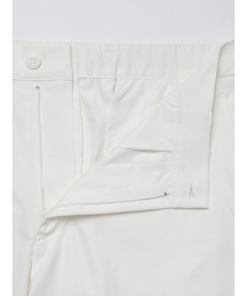 SUIT SQUARE（スーツスクエア）の「FLAT テーパードパンツ ウォッシャブル ストレッチ 速乾 シルキーツイル 無地 裾上げ済み（スラックス・メンズ・ホワイト/ネイビー・M/L/S）」の12枚目の写真