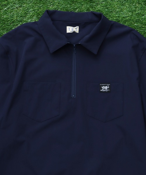 The Endless Summer(エンドレスサマー)の「TES COMFORT HALF ZIP SHIRT / 半袖ハーフジップシャツ(シャツ/ブラウス・メンズ・ブラウン/ネイビー/ブラック・MEDIUM/SMALL/X-LARGE/LARGE)」の18枚目の写真