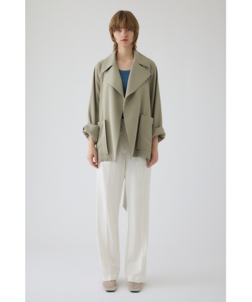 RIM.ARK（リムアーク）の「Hidden detail over trench ヒドゥン ディテール オーバー トレンチ（トレンチコート・レディース・ブラック/ベージュ・FREE）」の2枚目の写真