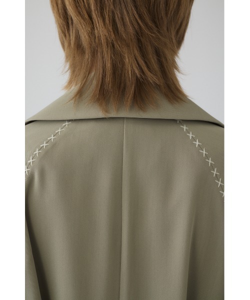 RIM.ARK（リムアーク）の「Hidden detail over trench ヒドゥン ディテール オーバー トレンチ（トレンチコート・レディース・ブラック/ベージュ・FREE）」の12枚目の写真