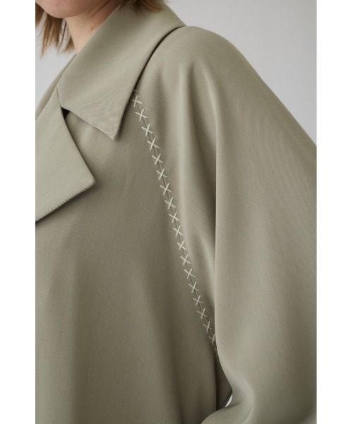 RIM.ARK（リムアーク）の「Hidden detail over trench ヒドゥン ディテール オーバー トレンチ（トレンチコート・レディース・ブラック/ベージュ・FREE）」の14枚目の写真