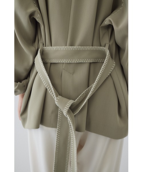 RIM.ARK（リムアーク）の「Hidden detail over trench ヒドゥン ディテール オーバー トレンチ（トレンチコート・レディース・ブラック/ベージュ・FREE）」の16枚目の写真