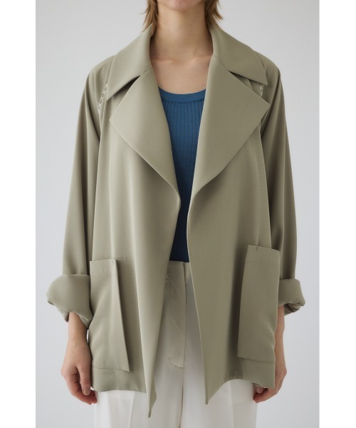 RIM.ARK（リムアーク）の「Hidden detail over trench ヒドゥン ディテール オーバー トレンチ（トレンチコート・レディース・ブラック/ベージュ・FREE）」の10枚目の写真