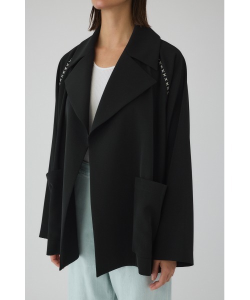 RIM.ARK（リムアーク）の「Hidden detail over trench ヒドゥン ディテール オーバー トレンチ（トレンチコート・レディース・ブラック/ベージュ・FREE）」の3枚目の写真