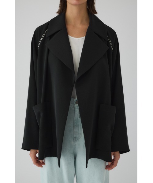 RIM.ARK（リムアーク）の「Hidden detail over trench ヒドゥン ディテール オーバー トレンチ（トレンチコート・レディース・ブラック/ベージュ・FREE）」の21枚目の写真