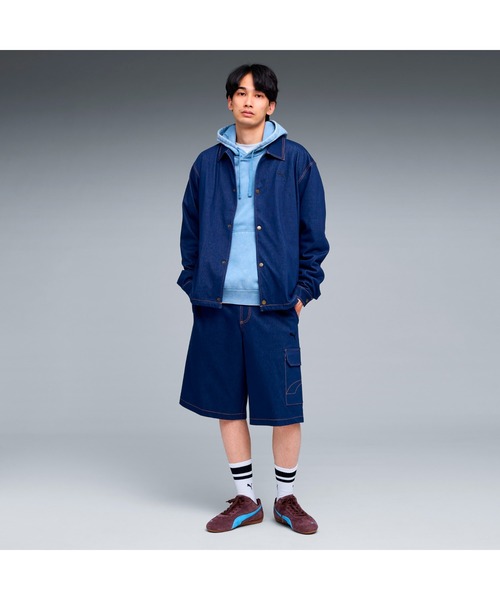 PUMA（プーマ）の「PUMA プーマ メンズ ESS エレベーテッド デニムライク ショーツ（その他パンツ・メンズ・ブルー系その他/ネイビー・XX-LARGE/X-LARGE/LARGE/MEDIUM/SMALL）」の3枚目の写真