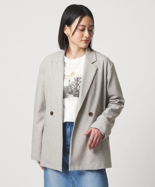 ユナイテッドアローズ LI/R 2ボタン ダブルジャケット UNITED ARROWS（ユナイテッドアローズ）の「LI/R 2ボタン ダブル