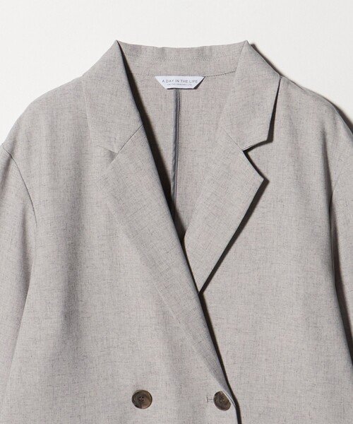 A DAY IN THE LIFE UNITED ARROWS(アデイインザライフユナイテッドアローズ)の「2ボタン ダブルジャケット ‐セットアップ対応・ウォッシャブル‐<A DAY IN THE LIFE>(テーラードジャケット・レディース・モカ/ナチュラル/ネイビー・FREE)」の18枚目の写真