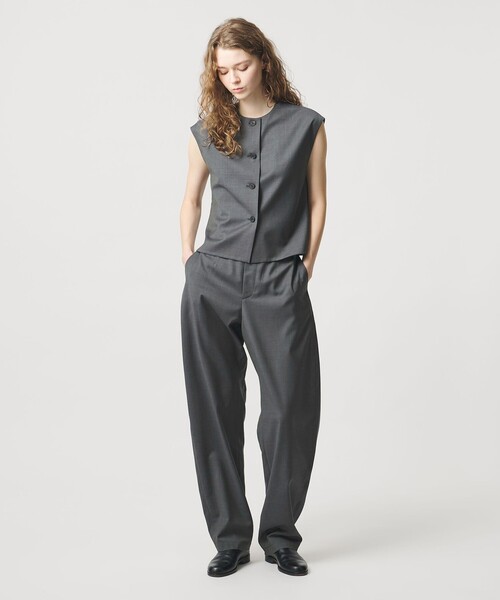 LOEFF（ロエフ）の「＜LOEFF＞トロピカルウール ベスト（ベスト・レディース・ブラック/オリーブ/コバルトブルー・FREE）」の6枚目の写真