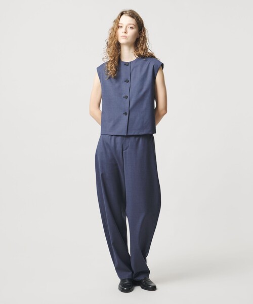 LOEFF（ロエフ）の「＜LOEFF＞トロピカルウール ベスト（ベスト・レディース・ブラック/オリーブ/コバルトブルー・FREE）」の10枚目の写真