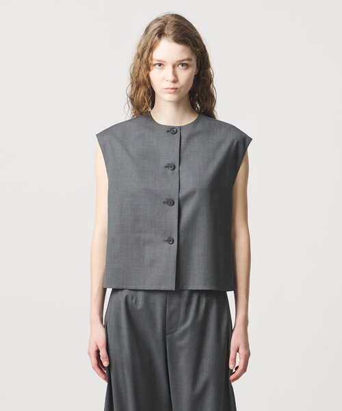 LOEFF（ロエフ）の「＜LOEFF＞トロピカルウール ベスト（ベスト・レディース・ブラック/オリーブ/コバルトブルー・FREE）」の11枚目の写真