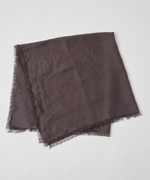 Chaos（カオス）の「Chaos(カオス)/◆ASAUCEM MELER◆別注リネンスカーフ（ストール/ショール・レディース・サンドグレー/その他/ブラウン系その他・FREE）」の8枚目の写真