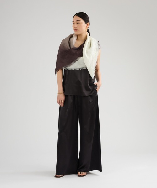 Chaos（カオス）の「Chaos(カオス)/◆ASAUCEM MELER◆別注リネンスカーフ（ストール/ショール・レディース・サンドグレー/その他/ブラウン系その他・FREE）」の14枚目の写真