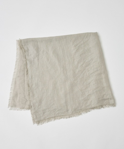 Chaos（カオス）の「Chaos(カオス)/◆ASAUCEM MELER◆別注リネンスカーフ（ストール/ショール・レディース・サンドグレー/その他/ブラウン系その他・FREE）」の7枚目の写真
