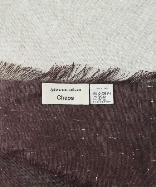 Chaos（カオス）の「Chaos(カオス)/◆ASAUCEM MELER◆別注リネンスカーフ（ストール/ショール・レディース・サンドグレー/その他/ブラウン系その他・FREE）」の17枚目の写真