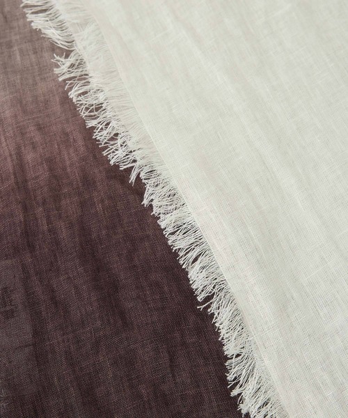 Chaos（カオス）の「Chaos(カオス)/◆ASAUCEM MELER◆別注リネンスカーフ（ストール/ショール・レディース・サンドグレー/その他/ブラウン系その他・FREE）」の18枚目の写真