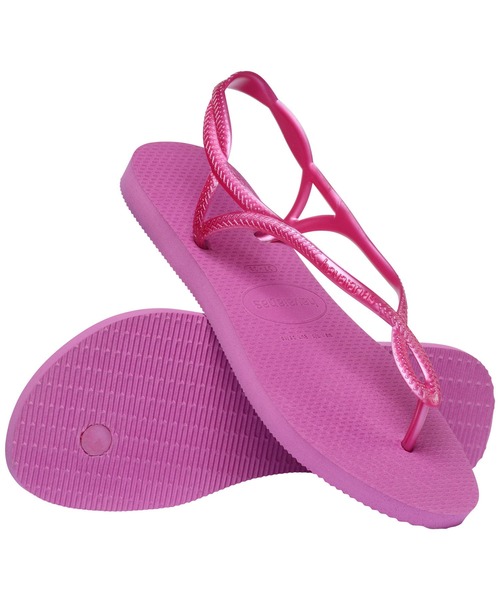 havaianas(ハワイアナス)の「LUNA(サンダル・レディース・ブラック/オリーブ/ゴールド系4/チェリーピンク/オレンジ・22cm/23cm/24.5cm/25.5cm)」の3枚目の写真
