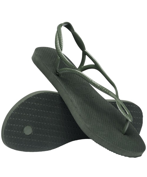 havaianas(ハワイアナス)の「LUNA(サンダル・レディース・ブラック/オリーブ/ゴールド系4/チェリーピンク/オレンジ・22cm/23cm/24.5cm/25.5cm)」の1枚目の写真