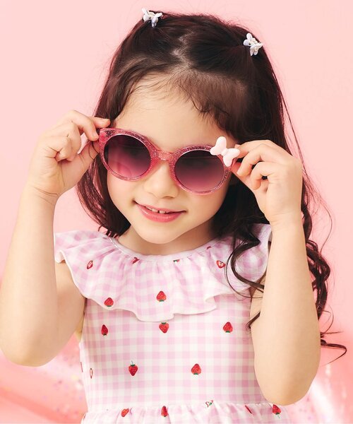 BREEZE(브리즈)의 「【UV컷】선글라스(리본・핑크)(선글라스)」｜멀티