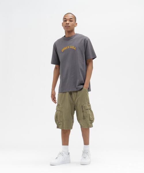 AVIREX(アヴィレックス)の「CHAIN STITCH EMBROIDERY T-SHIRT / チェーンステッチ エンブロイダリー Tシャツ / AVIREX / アヴィレックス(Tシャツ/カットソー・メンズ・ネイビー/チャコールグレー/キナリ・L/2XL/XL/M)」の18枚目の写真