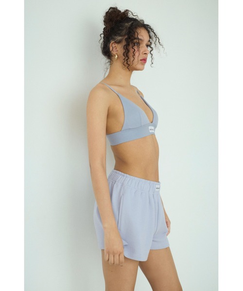 ALEXIA STAM（アリシアスタン）の「Rib Triangle Bra/パッドinリブブラトップ（インナーウェア/肌着・レディース・ブルー/チャコールグレー/グレー/イエロー・L/M/S）」の14枚目の写真