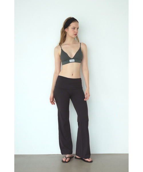 ALEXIA STAM（アリシアスタン）の「Rib Triangle Bra/パッドinリブブラトップ（インナーウェア/肌着・レディース・ブルー/チャコールグレー/グレー/イエロー・L/M/S）」の7枚目の写真