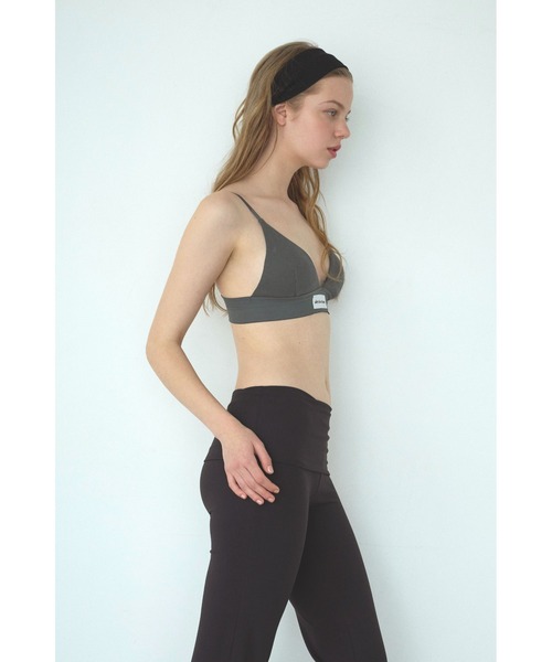 ALEXIA STAM（アリシアスタン）の「Rib Triangle Bra/パッドinリブブラトップ（インナーウェア/肌着・レディース・ブルー/チャコールグレー/グレー/イエロー・L/M/S）」の8枚目の写真