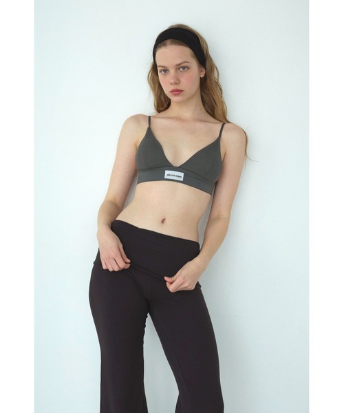 ALEXIA STAM（アリシアスタン）の「Rib Triangle Bra/パッドinリブブラトップ（インナーウェア/肌着・レディース・ブルー/チャコールグレー/グレー/イエロー・L/M/S）」の5枚目の写真