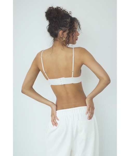 ALEXIA STAM（アリシアスタン）の「Rib Triangle Bra/パッドinリブブラトップ（インナーウェア/肌着・レディース・ブルー/チャコールグレー/グレー/イエロー・L/M/S）」の11枚目の写真