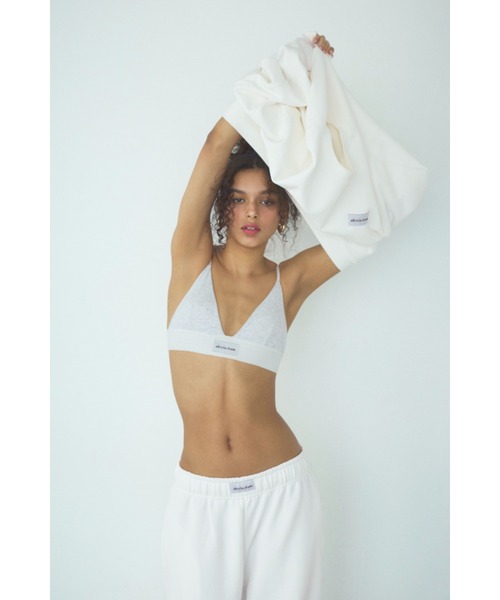 ALEXIA STAM（アリシアスタン）の「Rib Triangle Bra/パッドinリブブラトップ（インナーウェア/肌着・レディース・ブルー/チャコールグレー/グレー/イエロー・L/M/S）」の12枚目の写真