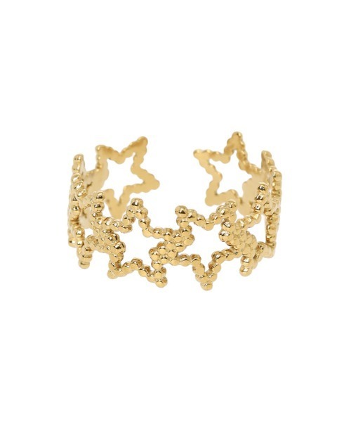 Edit Sheen（エディットシーン）の「スターモチーフフリーリング（リング・レディース・シルバー/ゴールド・FREE）」の5枚目の写真