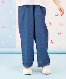 trois lapins kp（トロワラパンケーピー）の「【Trois Lapins】 テンセルデニム パンツ（デニムパンツ）」