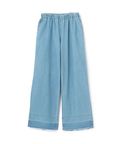 trois lapins kp（トロワラパンケーピー）の「【Trois Lapins】 テンセルデニム パンツ（デニムパンツ・キッズ・サックスブルー/ブルー・140cm/150cm/160cm）」の12枚目の写真