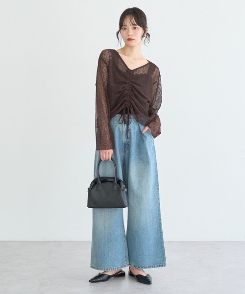 earth music&ecology（アースミュージックアンドエコロジー）の「総レースホルターネックキャミソール（キャミソール・レディース・ブラック/オフホワイト・M/S）」の17枚目の写真