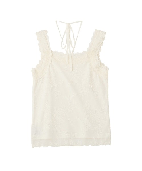 earth music&ecology（アースミュージックアンドエコロジー）の「総レースホルターネックキャミソール（キャミソール・レディース・ブラック/オフホワイト・M/S）」の21枚目の写真