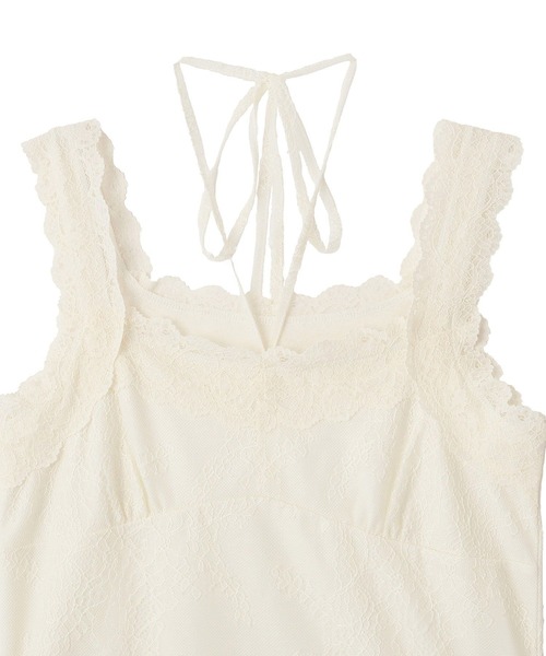 earth music&ecology（アースミュージックアンドエコロジー）の「総レースホルターネックキャミソール（キャミソール・レディース・ブラック/オフホワイト・M/S）」の22枚目の写真