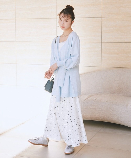 earth music&ecology（アースミュージックアンドエコロジー）の「総レースホルターネックキャミソール（キャミソール・レディース・ブラック/オフホワイト・M/S）」の14枚目の写真