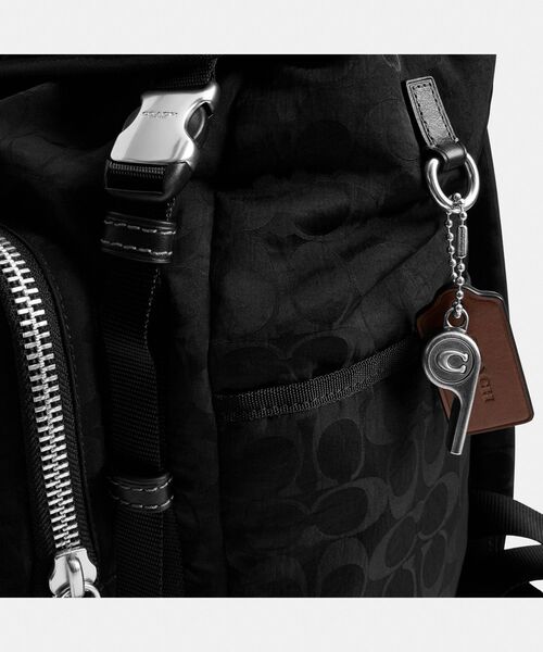 COACH（コーチ）の「ローガン バックパック・シグネチャー ナイロン（バックパック/リュック・メンズ・ブラック系その他・ONE）」の7枚目の写真
